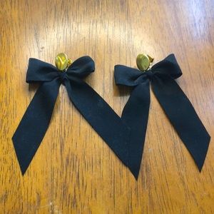 Madewell Satin Bow Statement Earrings